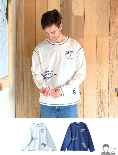 WOMEN】ロゴプリントリメイクロンT