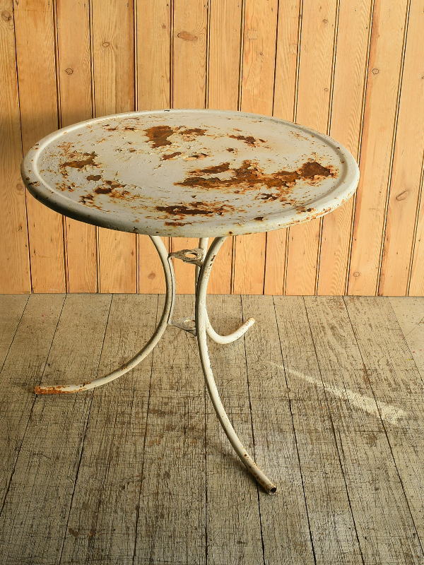 フレンチ アンティーク アイアン ガーデンテーブル 8910