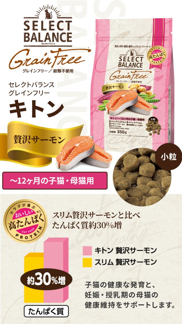 セレクトバランス グレインフリー キャット キトン 贅沢サーモン 12