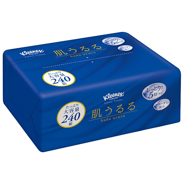 クリネックス ティシュー ローション 肌うるるソフトパック 240組 24個