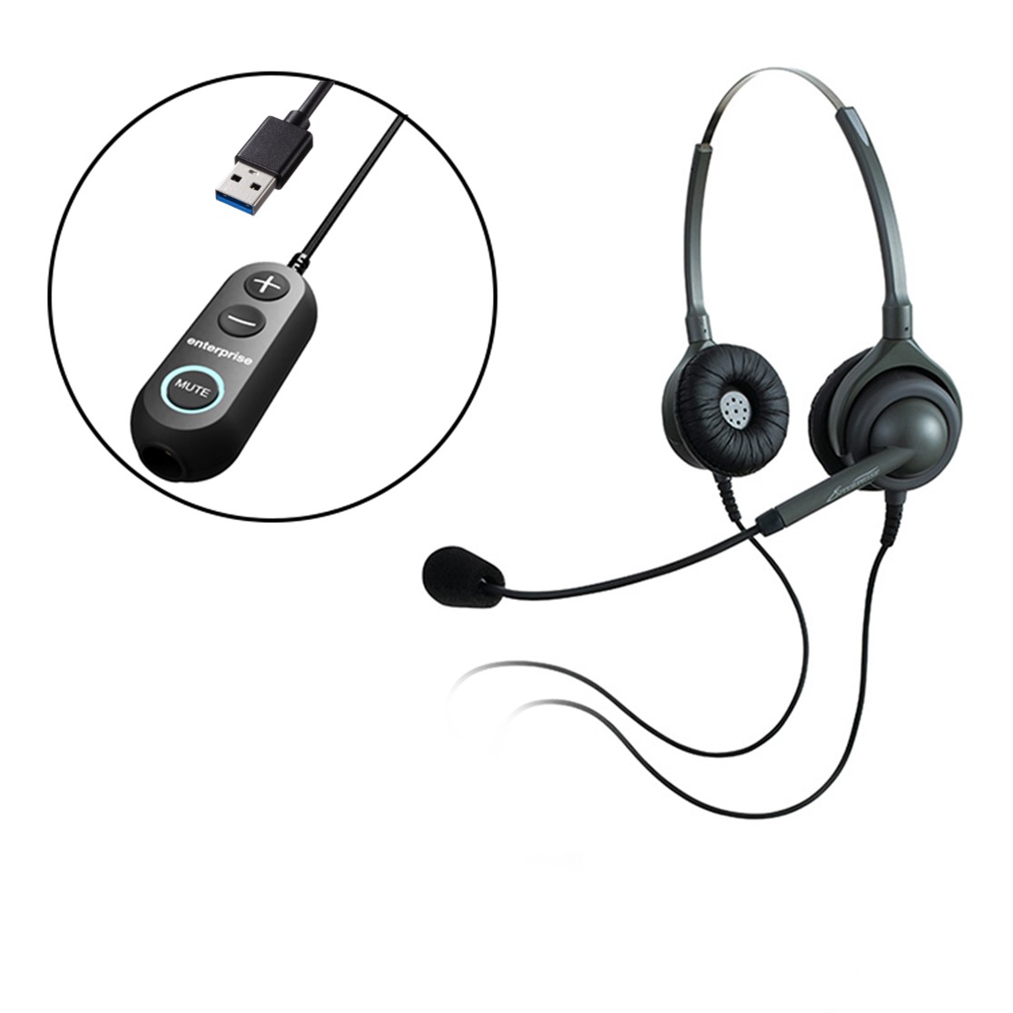 エンタープライズ製 ND86S ノイズゲート ヘッドセット接続コード（USB