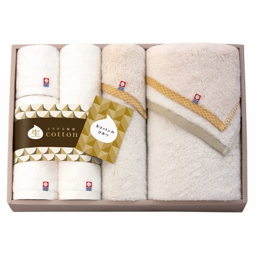 送料無料】生コットン なまこっとん 日本製 愛媛今治 タオルセット(13150)