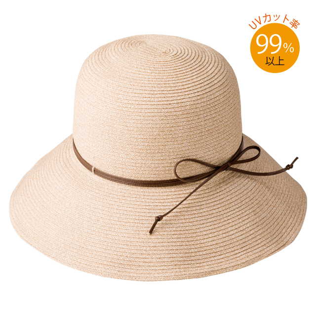 SASAWASHI ささ和紙 ブレード帽子 革紐仕様