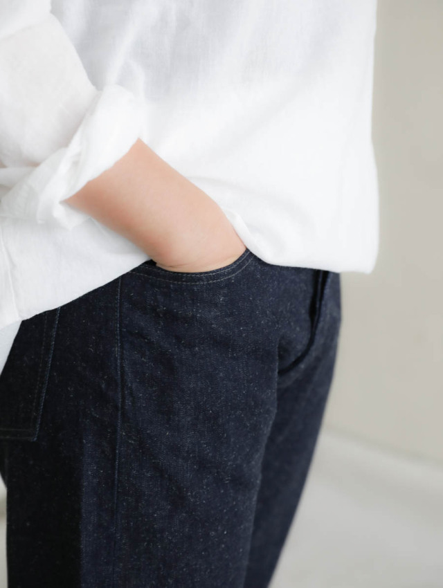 OUTIL ウティ｜pantalon boudes デニムトラウザー d.indigo