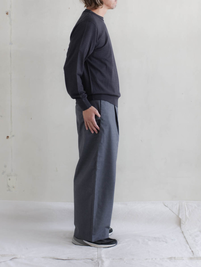 HEUGN ユーゲン｜Roger Boader Wool T ブラック