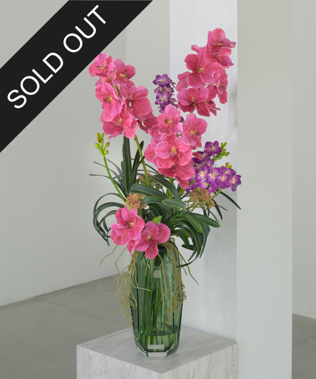 バンダ4L24-pk アートフラワー アーティフィシャルフラワー ギフト