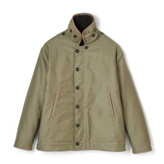 STEVENSON OVERALL Co. Navigateur - NG1 HOODED DECK JACKET Olive
