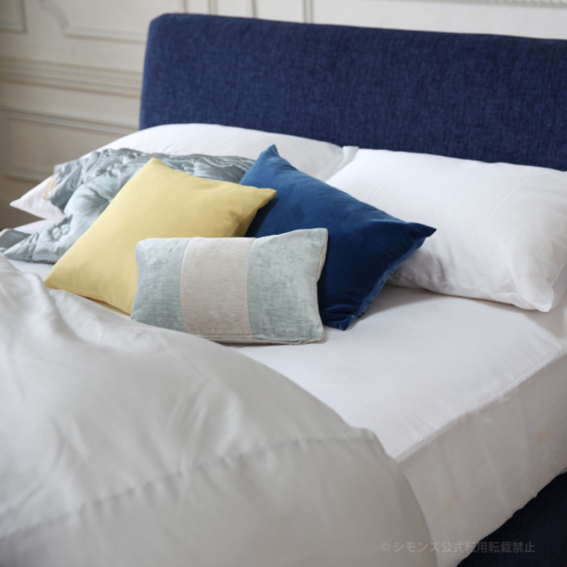 ファイン コンフォーターカバー サテン シモンズビューティレスト神宮前