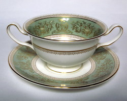 ウェッジウッド（Wedgwood）コロンビア セージグリーン スープカップ