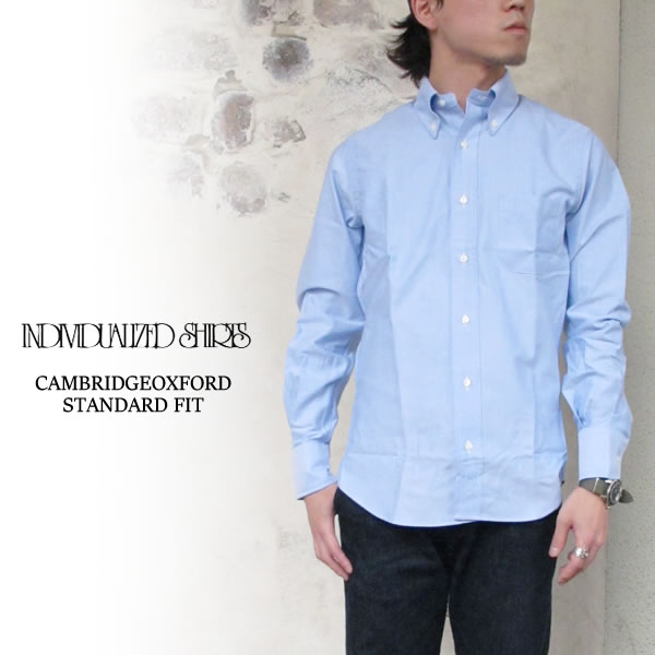 Individualized Shirts Cambridge Oxford STANDARD FIT BLUE シャツ