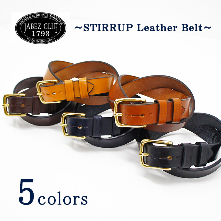Jabetz Cliff ジャベツクリフ Stirrup Leather Belt スティラップ