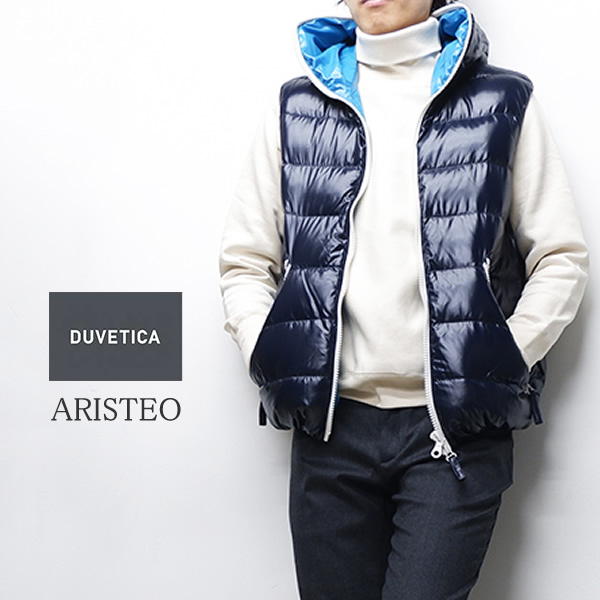 デュベティカ ダウンベスト メンズ フード付き アリステオ DUVETICA