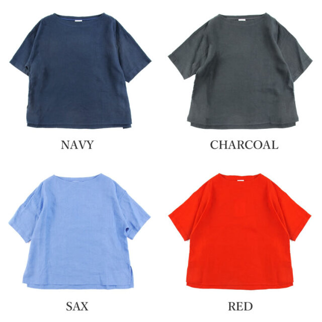 オーシバル オーチバル リネン ボートネック プルオーバー シャツ