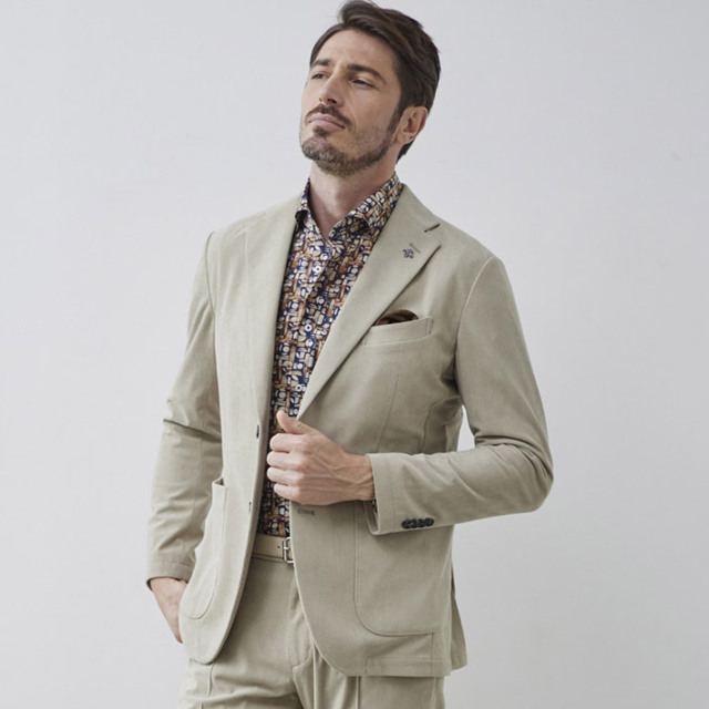 コーデュロイ ピケ ストレッチ ジャケット 軽量 セットアップ別売り