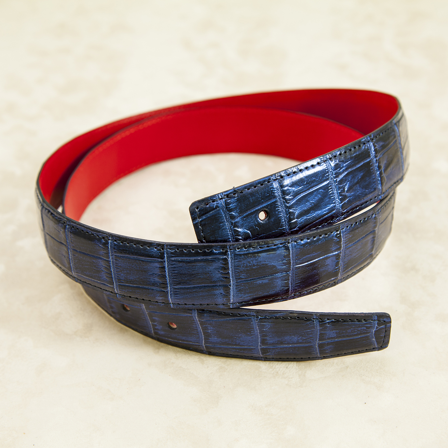 メンズフルオーダーメイドベルト [0215KW07] クロコダイルレザー