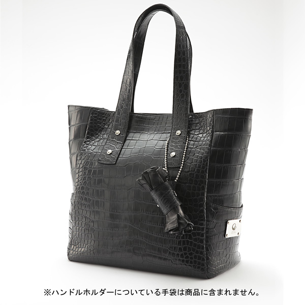 マットクロコダイルトートバッグ