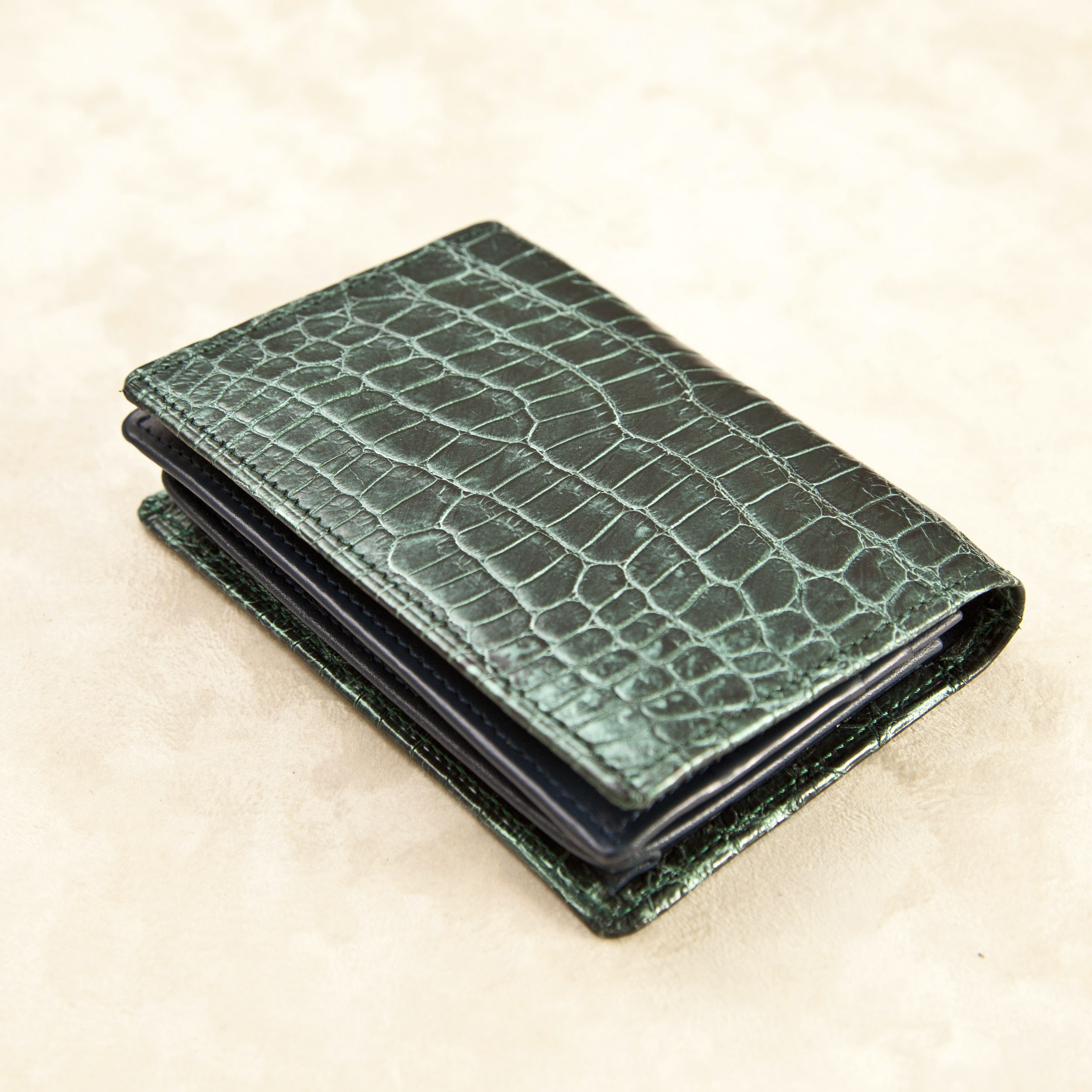 クロコダイル名刺入れ（ダブルマチ）