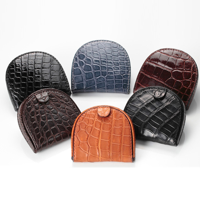 クロコダイル馬蹄形コインケース[M0704]クロコダイルレザーショップ