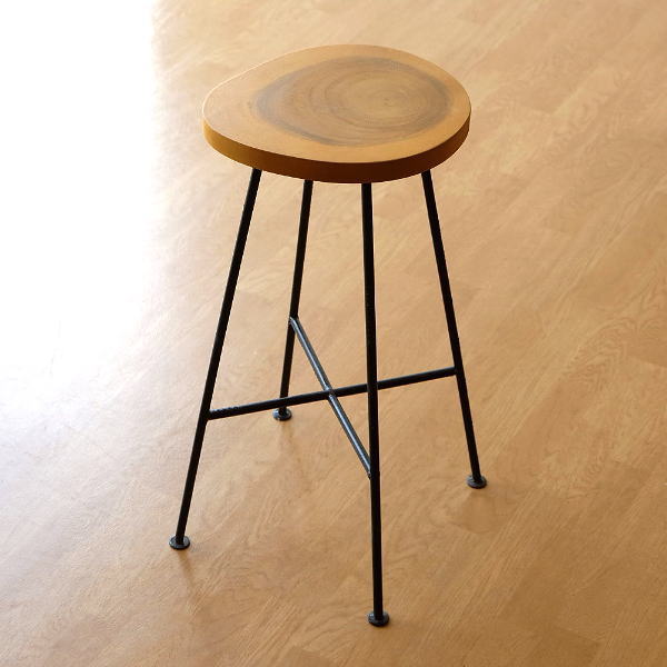 ハイスツール 木製 アイアン おしゃれ シンプル スツール カウンター