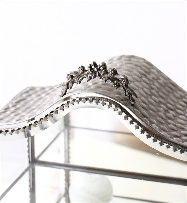 ガラスケース 真鍮 ショーケース 3段 アンティーク コレクションケース