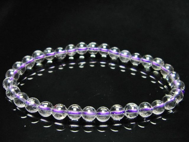 パワーストーン 天然石 ブルーストロベリークォーツ水晶ブレスレット