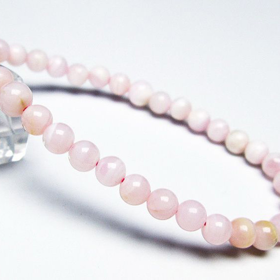 ピンクカルサイト ブレスレット5mm[T144-8071]