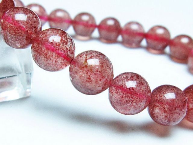 パワーストーン 天然石 アフリカンストロベリークォーツブレスレット