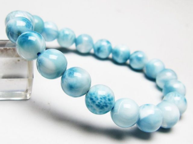 パワーストーン 天然石 ラリマーブレスレット 10mm [T7-22295]