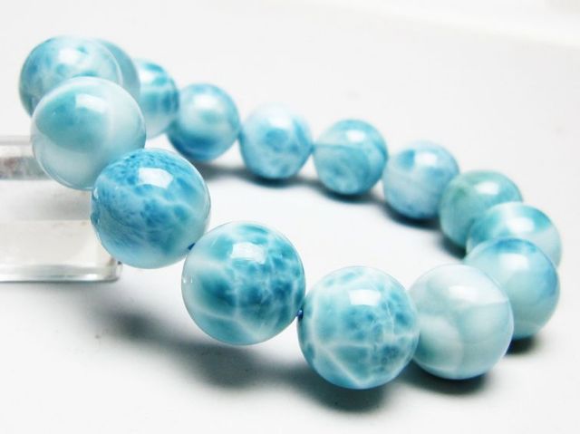 パワーストーン 天然石 ラリマーブレスレット 14mm [T7-22373]