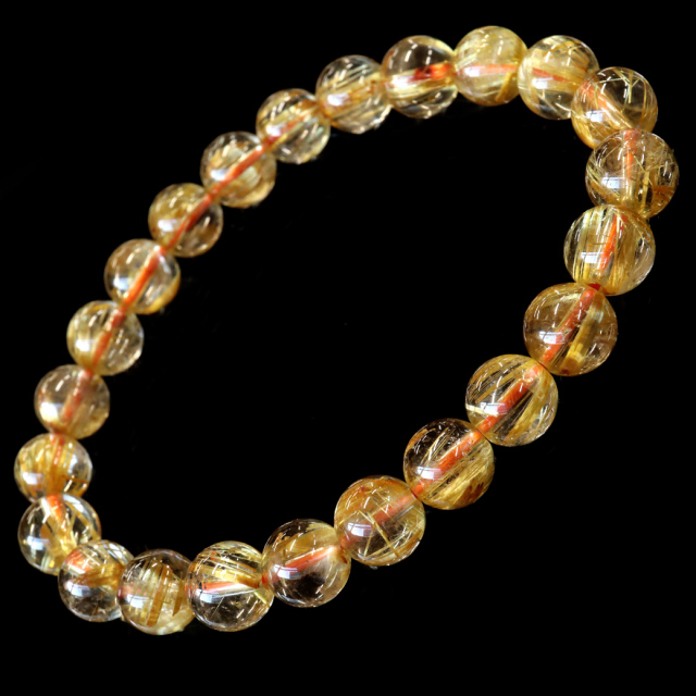 ゴールド ルチルクォーツ ルース 裸石 13.3g AAAAAA 金針 水晶