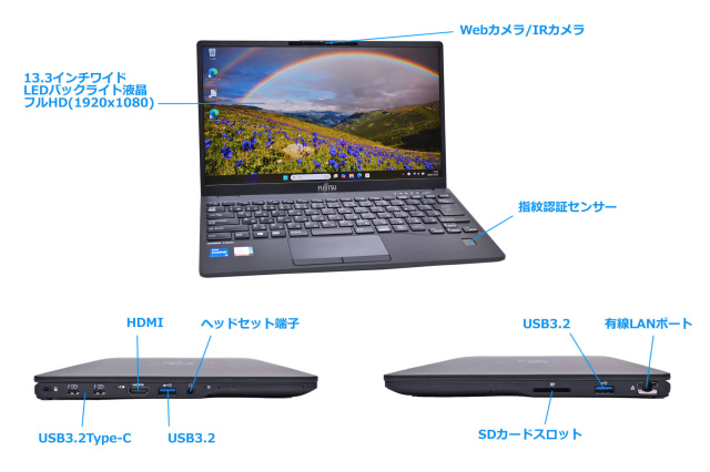 セール！ 顔認証 Wi-Fi6 フルHD 富士通 LIFEBOOK U9311/F 第11世代