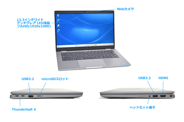 Wi-Fi6 フルHD DELL Latitude 5320 第11世代 Core i5 1135G7 IrisXe M