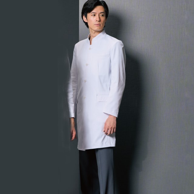 JK193 コシノジュンコ 住商モンブラン 診察衣 シングルボタン 男性用