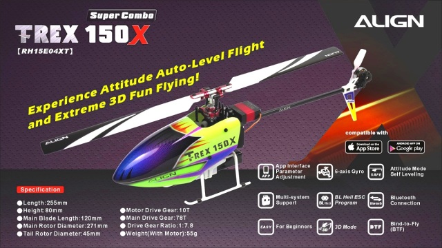 T-REX 150X スーパーコンボ（日本語説明書付属） 【RH15E04XW】