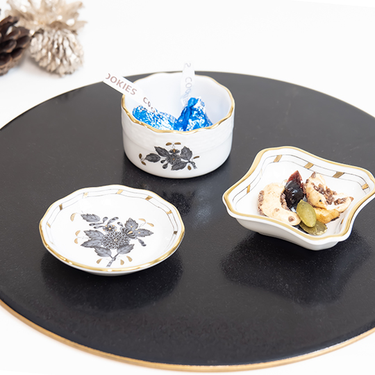 アポニー・ブラック] 豆皿3個セット