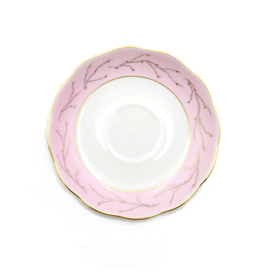 ヘレンドリボン・ローズドラジェ] ティーカップ&ソーサー