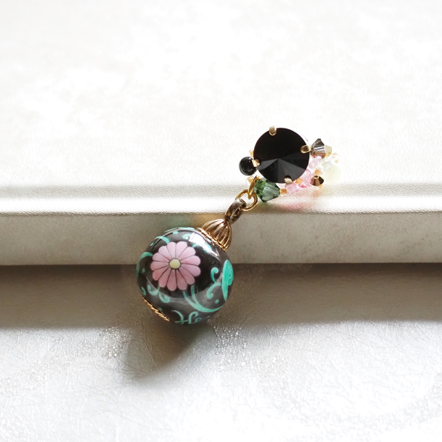 ヘレンド×Korino.I] ピンブローチ ペルル（西安の黒）