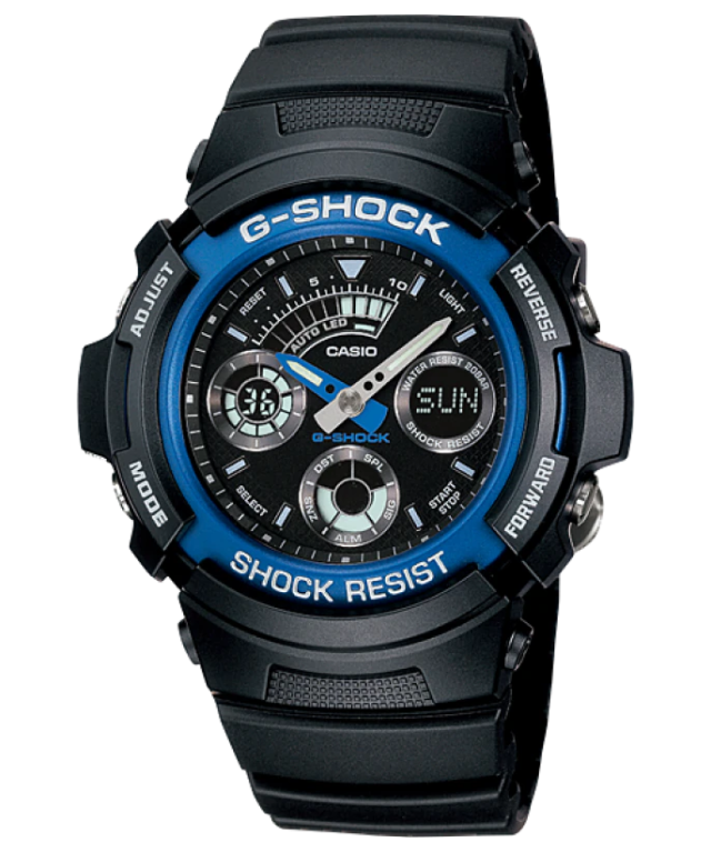 国内正規品｜G-SHOCK｜AW-591-2AJF｜ブラック×ブルー｜アナデジ｜新品