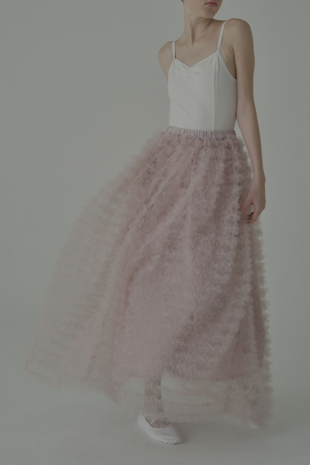 HONEY MI HONEY｜tulle tiered long skirt