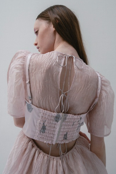 HONEY MI HONEY｜jacquard puff sleeve tunic