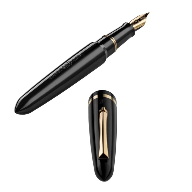 モンテグラッパ ヴェネツィア ブラック 万年筆（14K/フレックスニブ