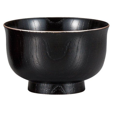 汁椀 羽反り型 赤スリ/黒スリ 木製 漆塗り 漆器の井助