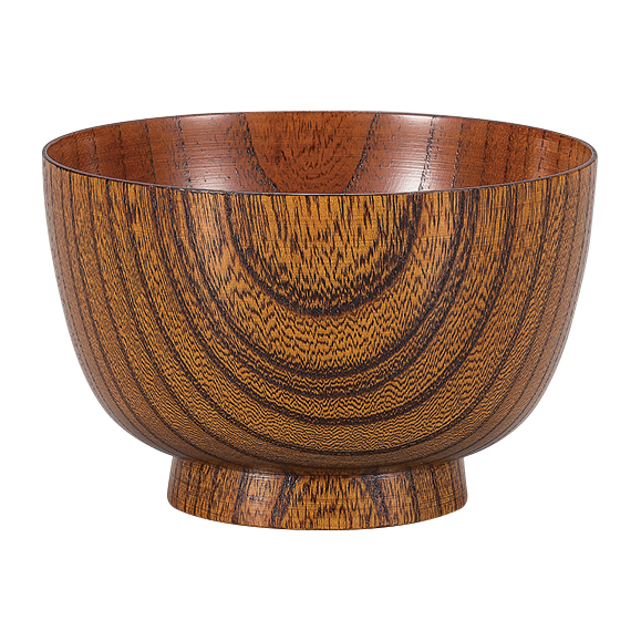 汁椀 段付型 総スリ 木製 漆塗り FC9-6 漆器の井助