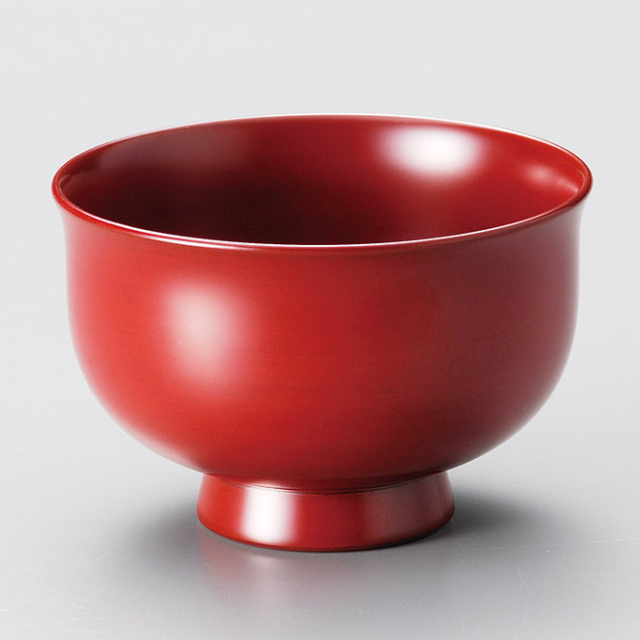 汁椀 羽反り 古代朱/溜内黒 漆塗り・木製 12-01504/01505 漆器の井助