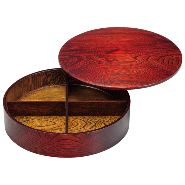 オードブル一段重 ひびき 小 木製 漆塗りお重箱 FC19-6/7 漆器の井助