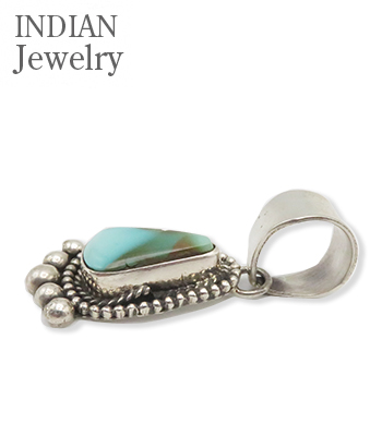 INDIAN JEWELRY ナバホ族|ウィリアム・ビゲイ|キングマンターコイズ
