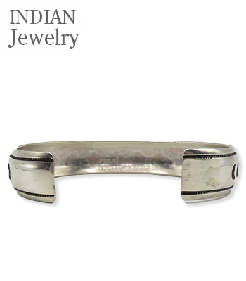 INDIAN JEWELRY ナバホ族|オーバーレイ|シルバー|バングル『Navajo