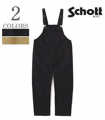 Schott ショット コードクロス|デッキパンツ|オーバーオール『CIVILIAN