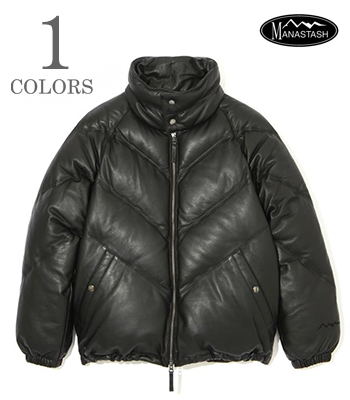 MANASTASH マナスタッシュ シープナッパレザー|ダウンジャケット『V