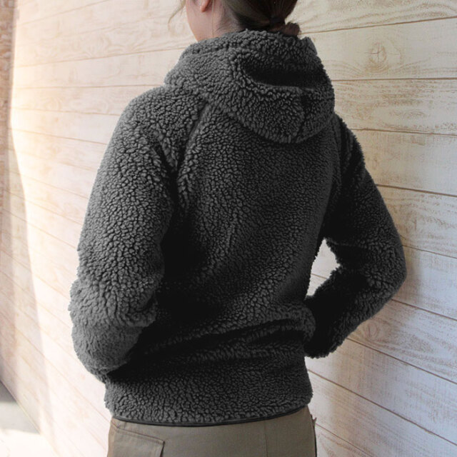 Gymphlex ジムフレックス レディース くるみボタン フード ボア